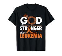 Mon Dieu est Plus Fort Que la leucémie - Sensibilisation à la leucémie T-Shirt Graphique avec Valeur