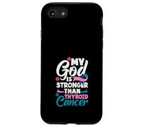 Mon Dieu est Plus Fort Que la Sensibilisation au Cancer de la thyroïde Coque pour iPhone SE (2020) / 7/8
