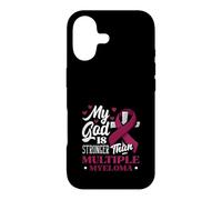 Mon Dieu est Plus Fort qu'un chrétien de Sensibilisation au myélome Multiple Coque pour iPhone 17
