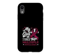 Mon Dieu est Plus Fort qu'un chrétien de Sensibilisation au myélome Multiple Coque pour iPhone XR