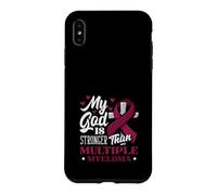 Mon Dieu est Plus Fort qu'un chrétien de Sensibilisation au myélome Multiple Coque pour iPhone XS Max