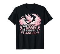 Mon Dieu est Plus Grand Que Le Cancer Faith Hope Dove T-Shirt