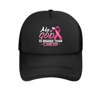 Mon Dieu Est Plus Grand Que Le Cancer Unisexe Chapeau Confortable Casquettes Snapback sans Déformation Casquette De Baseball pour Voyage Running Cyclisme