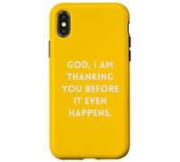 Mon Dieu, Je Te Remercie Avant même Que Cela n'arrive Coque pour iPhone X/XS