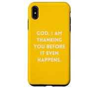 Mon Dieu, Je Te Remercie Avant même Que Cela n'arrive Coque pour iPhone XS Max