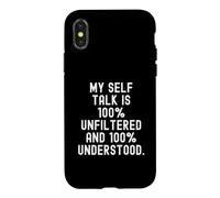 Mon Discours intérieur est 100% Non filtré et Compris à 100% Bold Coque pour iPhone X/XS