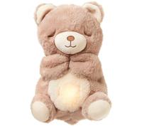 Nuby Mon Doudou Ours Apaisant - Bonne Nuit Peluche - Peluche Veilleuse Bébé Musicale et Lumineuse - Veilleuse Doudou Bruit Blanc Bébé - Cadeau Naissance Fille et Garçon Nouveau né
