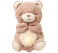 Mon Doudou Ours Apaisant - Bonne Nuit Peluche - Peluche Veilleuse Bébé Musicale et Lumineuse - Veilleuse Doudou Bruit Blanc Bébé - Cadeau Naissance Fille et Garçon Nouveau né