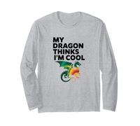 Mon Dragon Pense Que Je suis Cool, Mignon Animal de Compagnie Fantastique Manche Longue