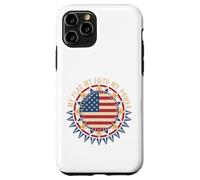 Mon Drapeau, ma Foi, ma Force Drapeau américain USA Patrioti Coque pour iPhone 11 Pro