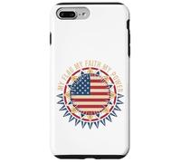 Mon Drapeau, ma Foi, ma Force Drapeau américain USA Patrioti Coque pour iPhone 7 Plus/8 Plus