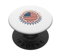 Mon Drapeau, ma Foi, ma Force Drapeau américain USA Patrioti PopSockets PopGrip Adhésif