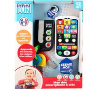 Mon Duo High-Tech Téléphone + Clés - Un Téléphone Et Des Clés Ultra Réalistes ! - Jouets D'Imitation Multi-Apprentissages Dès 12 Mois