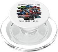 Mon échappement Sonne Mieux Que Votre Playlist Cars Design PopSockets PopGrip pour MagSafe