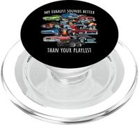 Mon échappement Sonne Mieux Que Votre Playlist Cars Design PopSockets PopGrip pour MagSafe