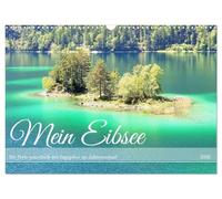 Mon Eibsee - La perle en dessous de la Zugspitze au fil des saisons, Version française (Calendrier mural 2026 DIN A3 portrait), Calendrier CALVENDO mensuel