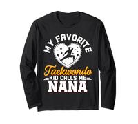 Mon enfant de taekwondo préféré m'appelle Nana Funny Taekwondo Nana Manche Longue