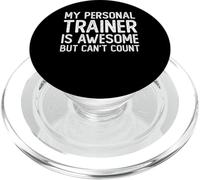 Mon entraîneur Personnel est génial mais Je ne Peux Pas Compter sur Un entraînement Amusant PopSockets PopGrip pour MagSafe