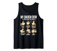 Mon Équipe De Poulets Me Paie en Œufs Humour De Ferme Débardeur