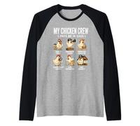 Mon Équipe De Poulets Me Paie en Œufs Humour De Ferme Manche Raglan