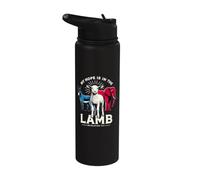 Mon espoir est dans Lamb Stainless Steel Insulated Water Bottle