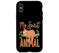 Mon Esprit Animal Paresseux drôle Mignon Coque pour iPhone X/XS