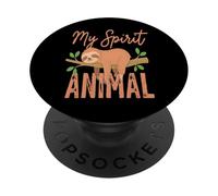 Mon Esprit Animal Paresseux drôle Mignon PopSockets PopGrip Adhésif