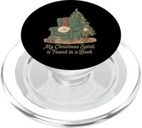 Mon Esprit de Noël se Trouve dans Un Livre, Un Graphique de Lecture Confortable PopSockets PopGrip pour MagSafe