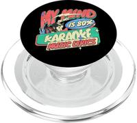 Mon Esprit est 80% Karaoke Music Lyrics Lover Singer PopSockets PopGrip pour MagSafe