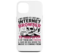 Mon Esprit Est comme Mon Navigateur Internet, Amateur De Coque pour iPhone 13