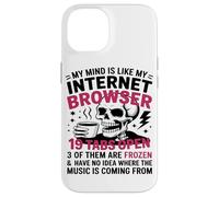 Mon Esprit Est comme Mon Navigateur Internet, Amateur De Coque pour iPhone 14