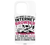 Mon Esprit Est comme Mon Navigateur Internet, Amateur De Coque pour iPhone 15 Pro