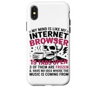 Mon Esprit Est comme Mon Navigateur Internet, Amateur De Coque pour iPhone X/XS