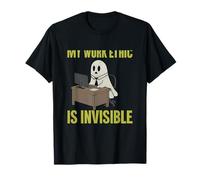 Mon éthique de travail est invisible fantôme meme T-Shirt