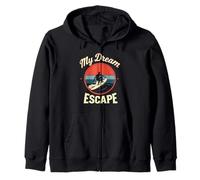 Mon évasion de rêve Surf Vintage Sweat à Capuche
