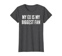 Mon ex est Mon Plus Grand Fan drôle ex Petite Amie T-Shirt, Femme, Chiné Foncé, XL