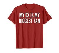 Mon ex est Mon Plus Grand Fan drôle ex Petite Amie T-Shirt, Homme, Canneberge, XL