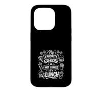 Mon Exercice Prefere C'est Le Dejeuner Humour Coque pour iPhone 15 Pro