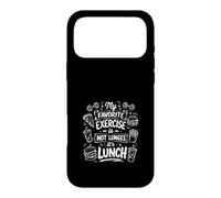 Mon Exercice Prefere C'est Le Dejeuner Humour Coque pour iPhone 17 Pro Max