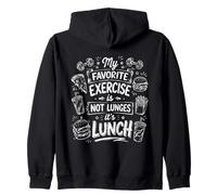Mon Exercice Prefere C'est Le Dejeuner Humour Sweat à Capuche