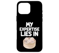 Mon Expertise réside dans la Nourriture cantonaise Chinoise Har Gow Dim Sum Coque pour iPhone 16 Pro Max