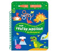 Mon feutre magique dinosaures - avec feutre à réservoir d'eau - Clémentine Dérodit - Deux Coqs D'or - relié - Document jeunesse