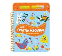 Mon feutre magique Joyeuses Pâques ! - avec feutre à réservoir d'eau + feutre a reservoir - Emilie Lapeyre - Deux Coqs D'or - cartonné - Document jeunesse