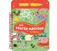 Mon feutre magique la ferme - avec feutre à réservoir d'eau - Isabelle Chauvet - Deux Coqs D'or - relié - Document jeunesse