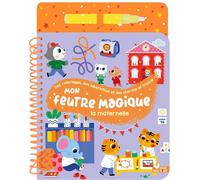 Mon feutre magique - La maternelle - avec feutre à réservoir d'eau - Collectif - Deux Coqs D'or - relié - Document jeunesse