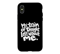 Mon Fil de pensées est Parti sans Moi Une drôle de santé Maternelle Coque pour iPhone X/XS