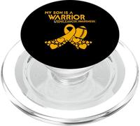 Mon Fils est Un Guerrier Sensibilisation au Cancer des os PopSockets PopGrip pour MagSafe