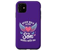 Mon Fils Marche avec Moi à la mémoire de ma mère en deuil Coque pour iPhone 11