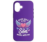 Mon Fils Marche avec Moi à la mémoire de ma mère en deuil Coque pour iPhone 16