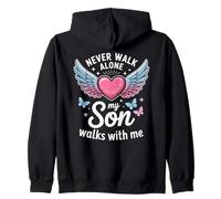 Mon Fils Marche avec Moi à la mémoire de ma mère en deuil Sweat à Capuche